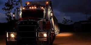 Truck at night